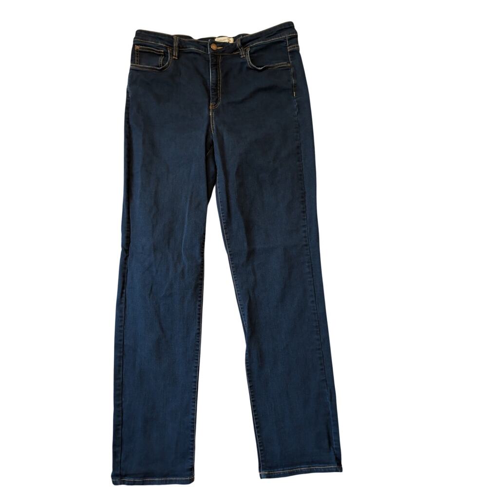 Coldwater Creek Jeans Womens 16T Dark Wash Straight Leg Denim Stretch Blue